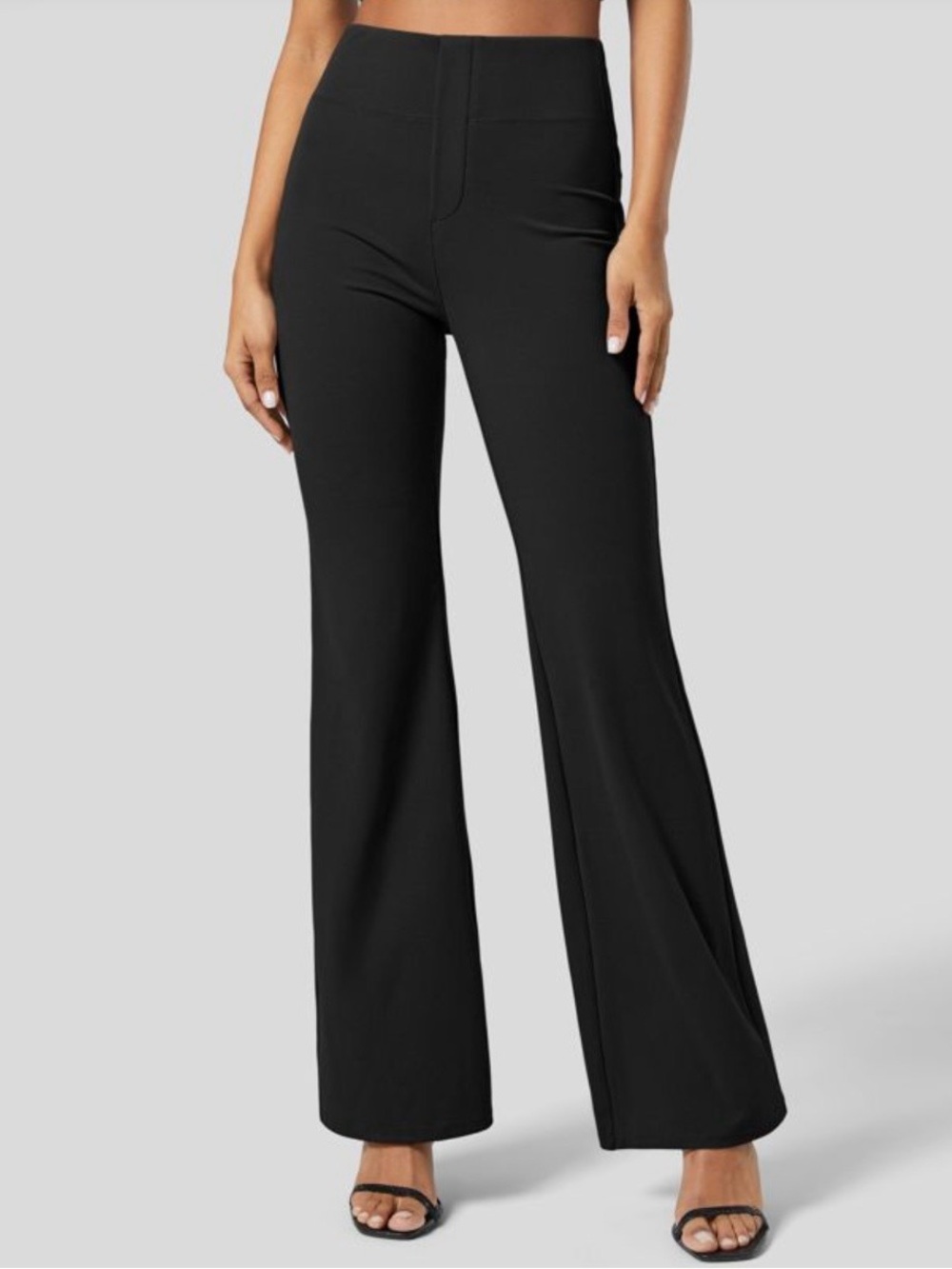 Halara Flex High Waisted Back Side Pocket Slight Flare Work Pants